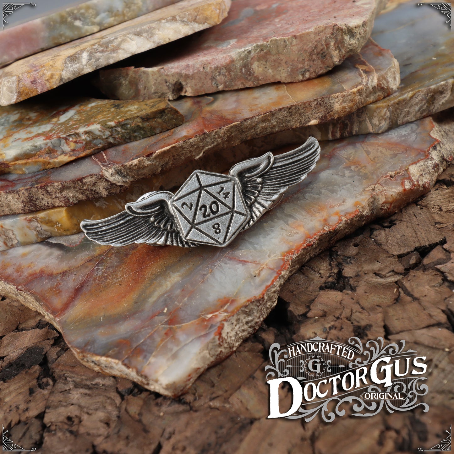 Winged Dice Pilot Wings - Mini Size