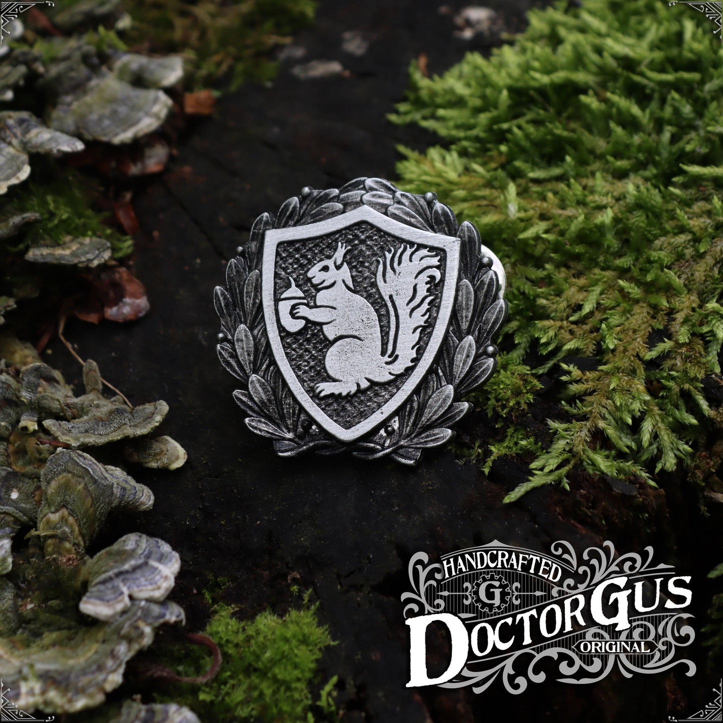 Squirrel Heraldic Badge