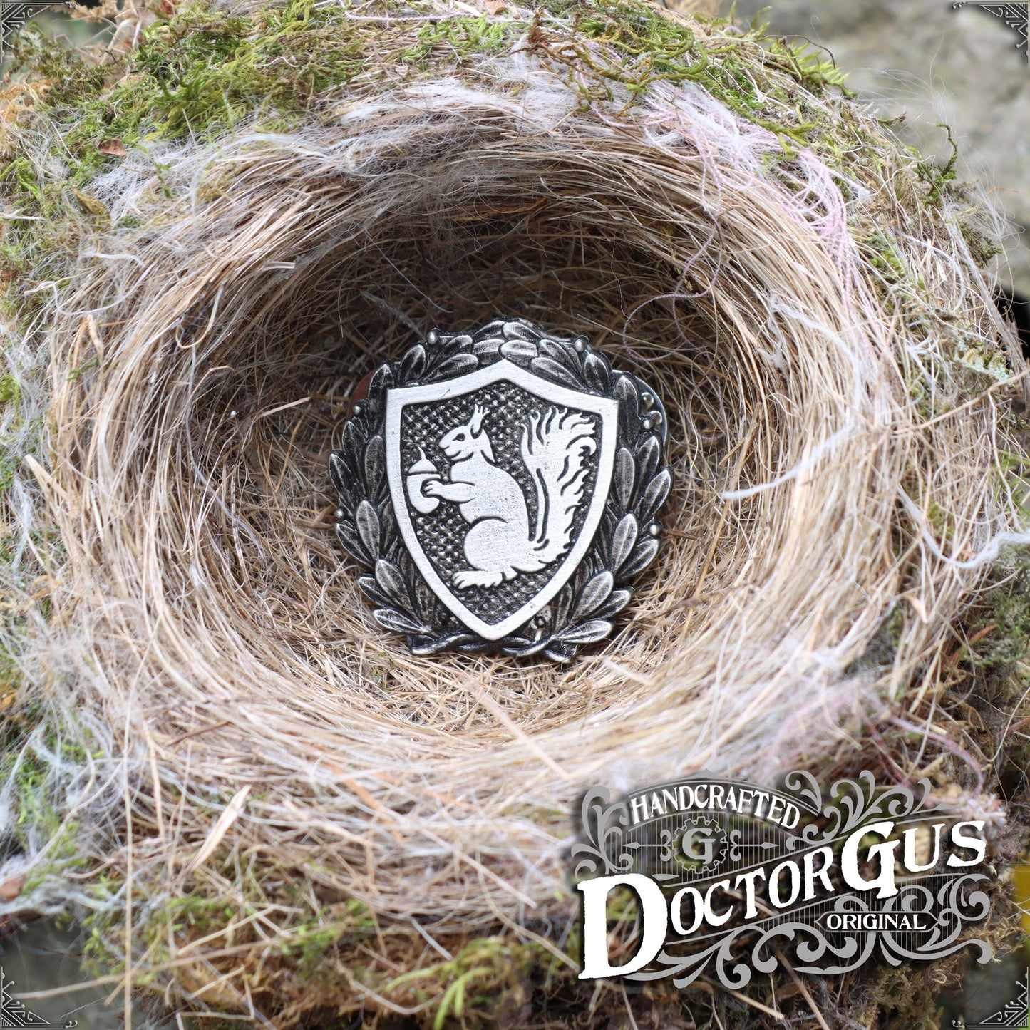 Squirrel Heraldic Badge