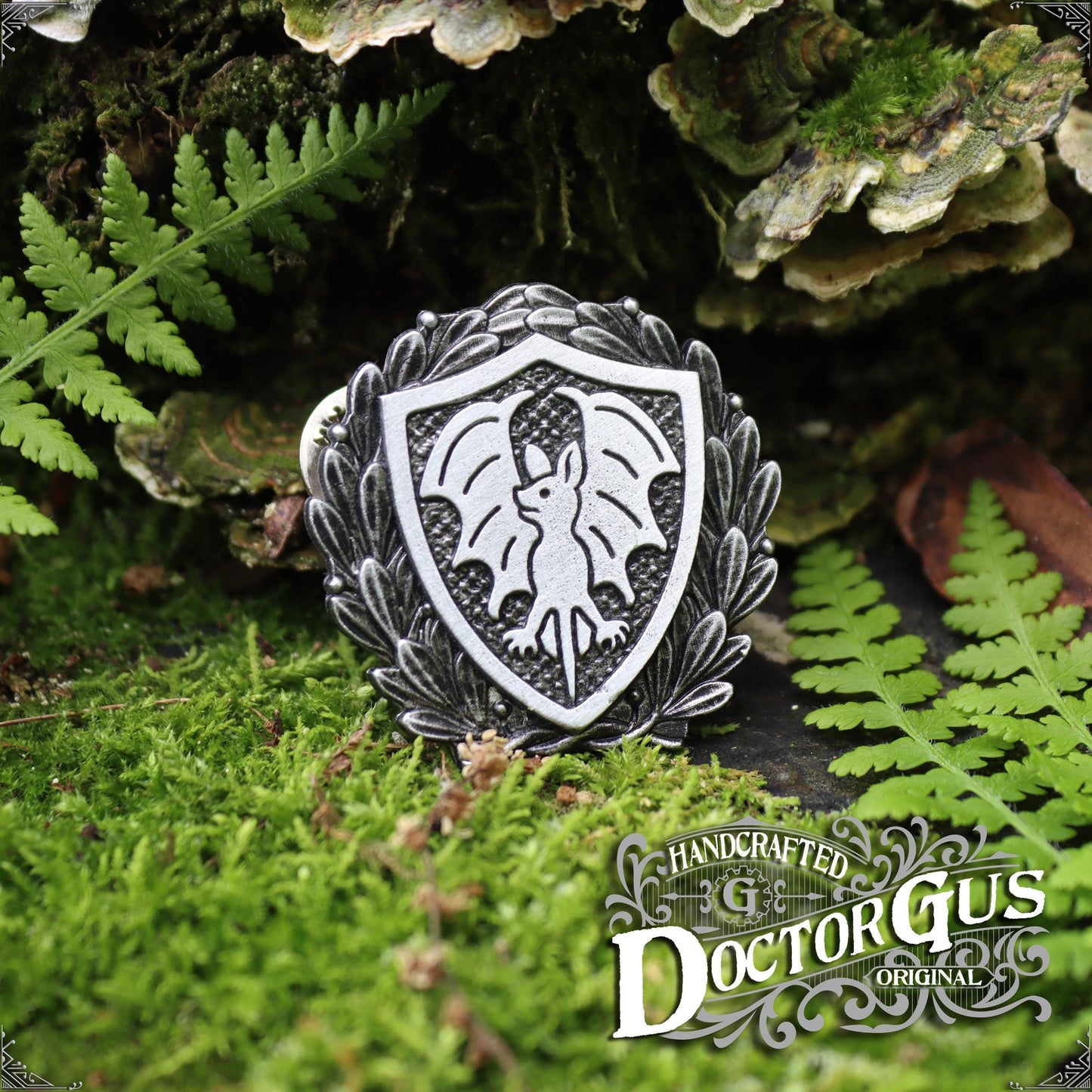 Bat Heraldic Badge