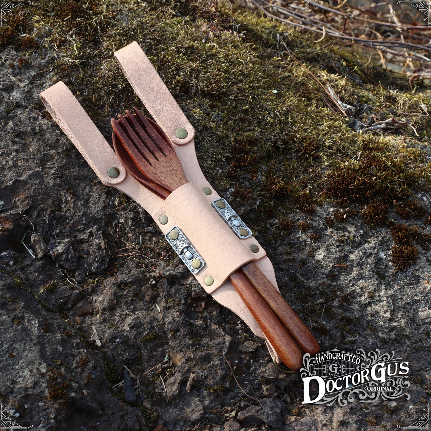 Leather Spoon Holster – Natural Tan
