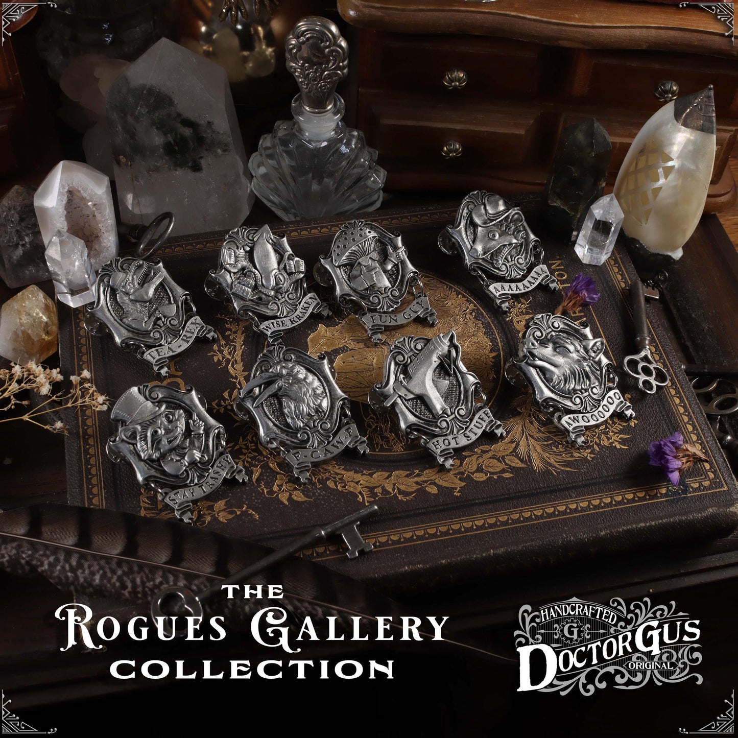 Possum Cowboy – Handcrafted Pewter Possum Lapel Pin | Rogues Gallery by Doctor Gus Designs