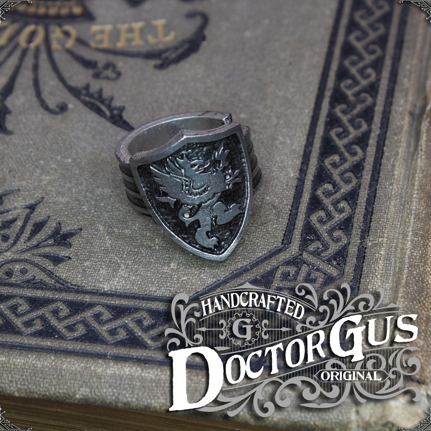Griffin Shield Ring