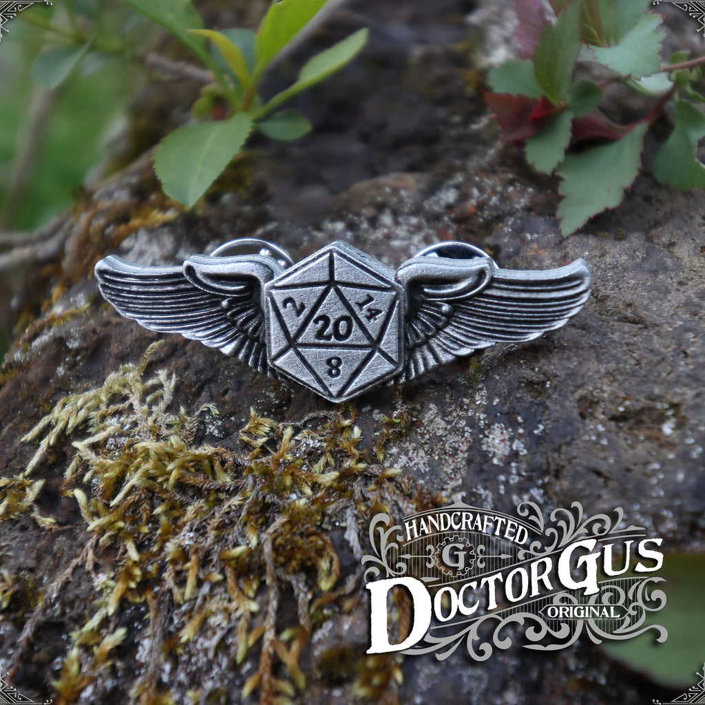 Winged Dice Pilot Wings - Mini Size