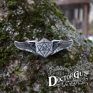 Winged Dice Pilot Wings - Mini Size