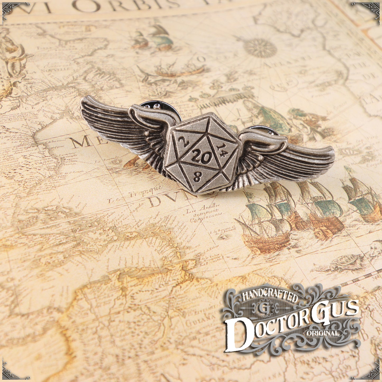 Winged Dice Pilot Wings - Mini Size