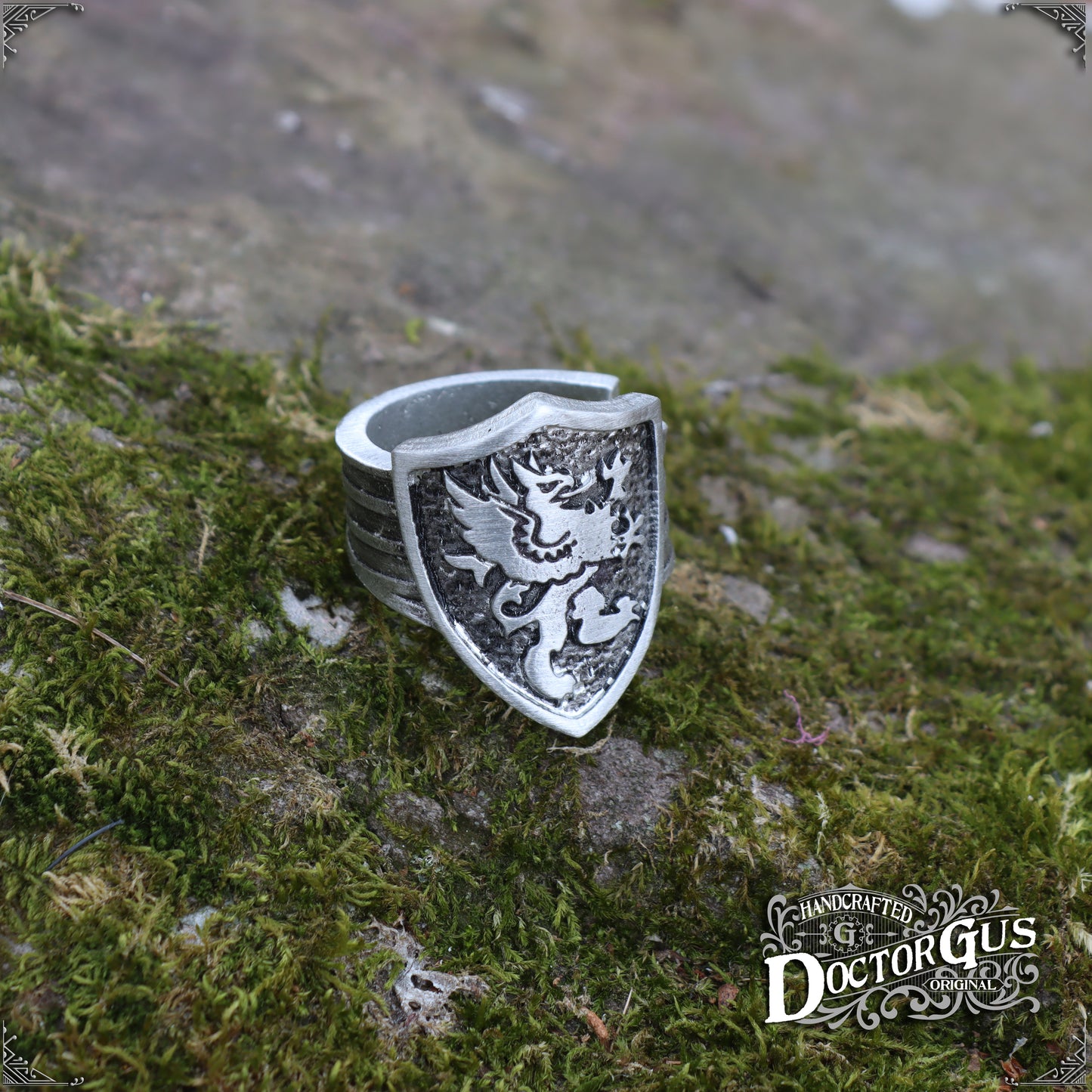 Griffin Shield Ring
