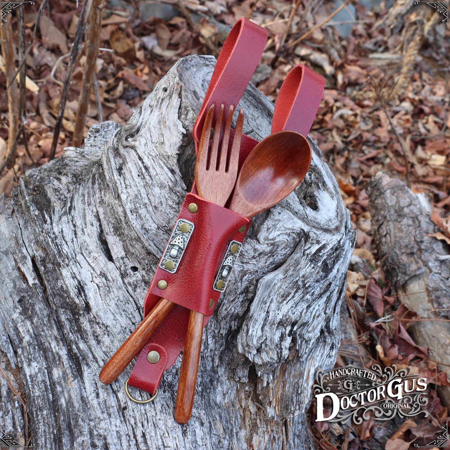Leather Spoon Holster – Red