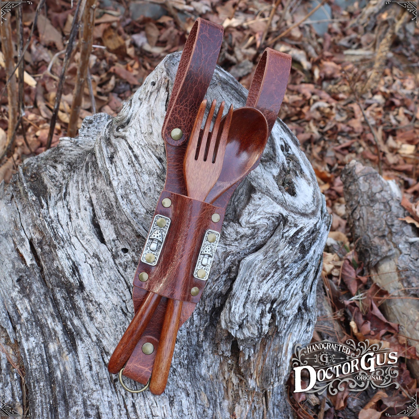 Leather Spoon Holster – Antique Brown