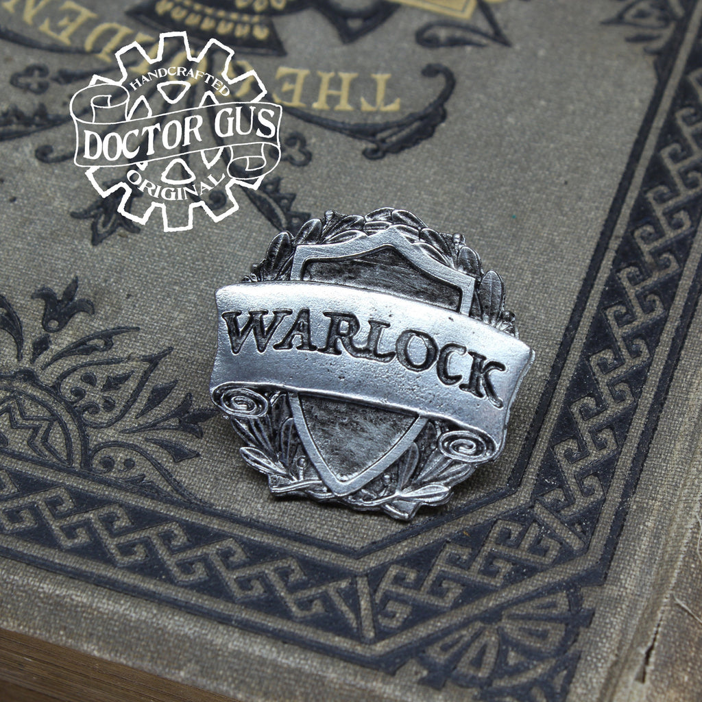 Warlock Badge - RPG Character Class Pin