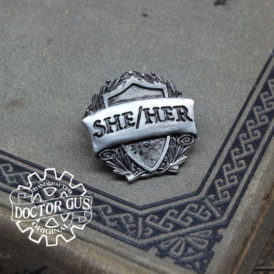 She/Her Pronoun Badge