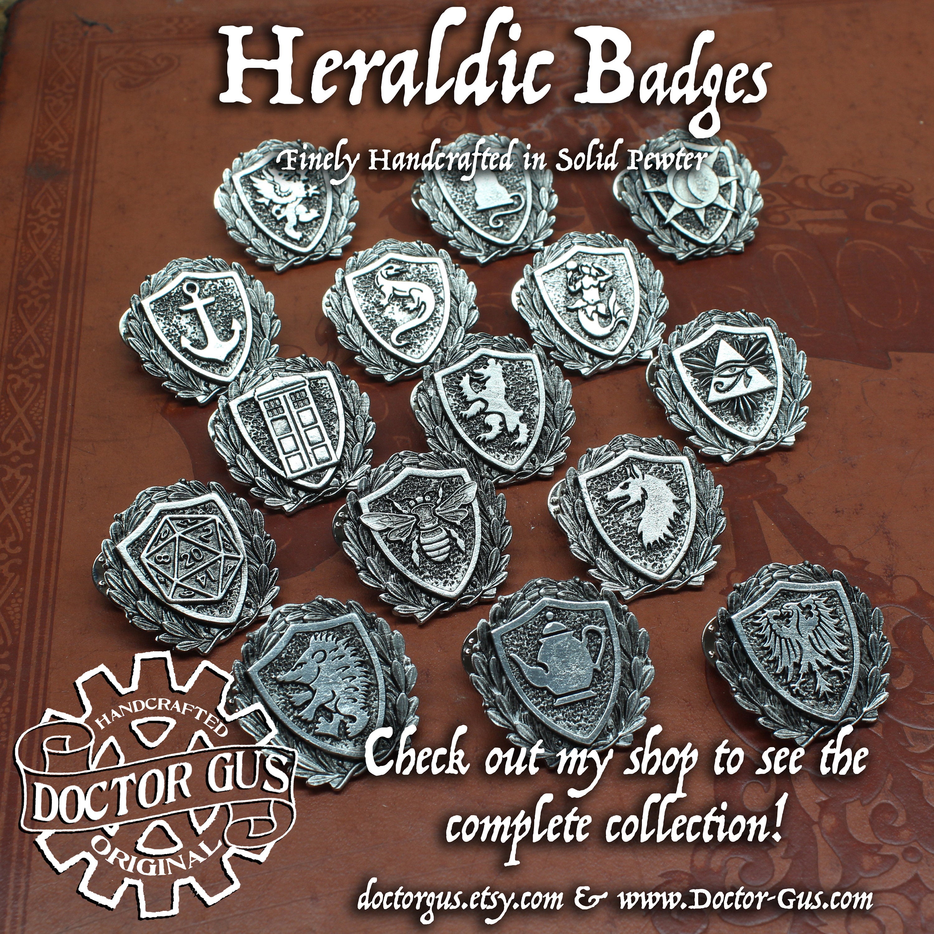 Hedgehog Heraldic Badge