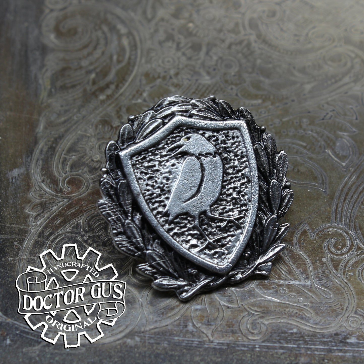Raven Heraldic Badge