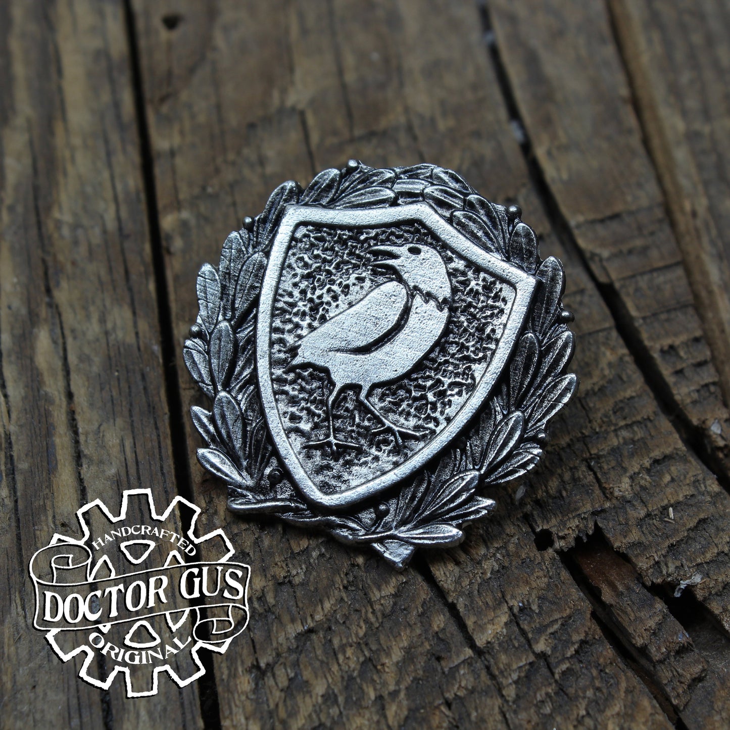 Raven Heraldic Badge