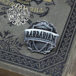 Barbarian Badge - RPG Character Class Pin