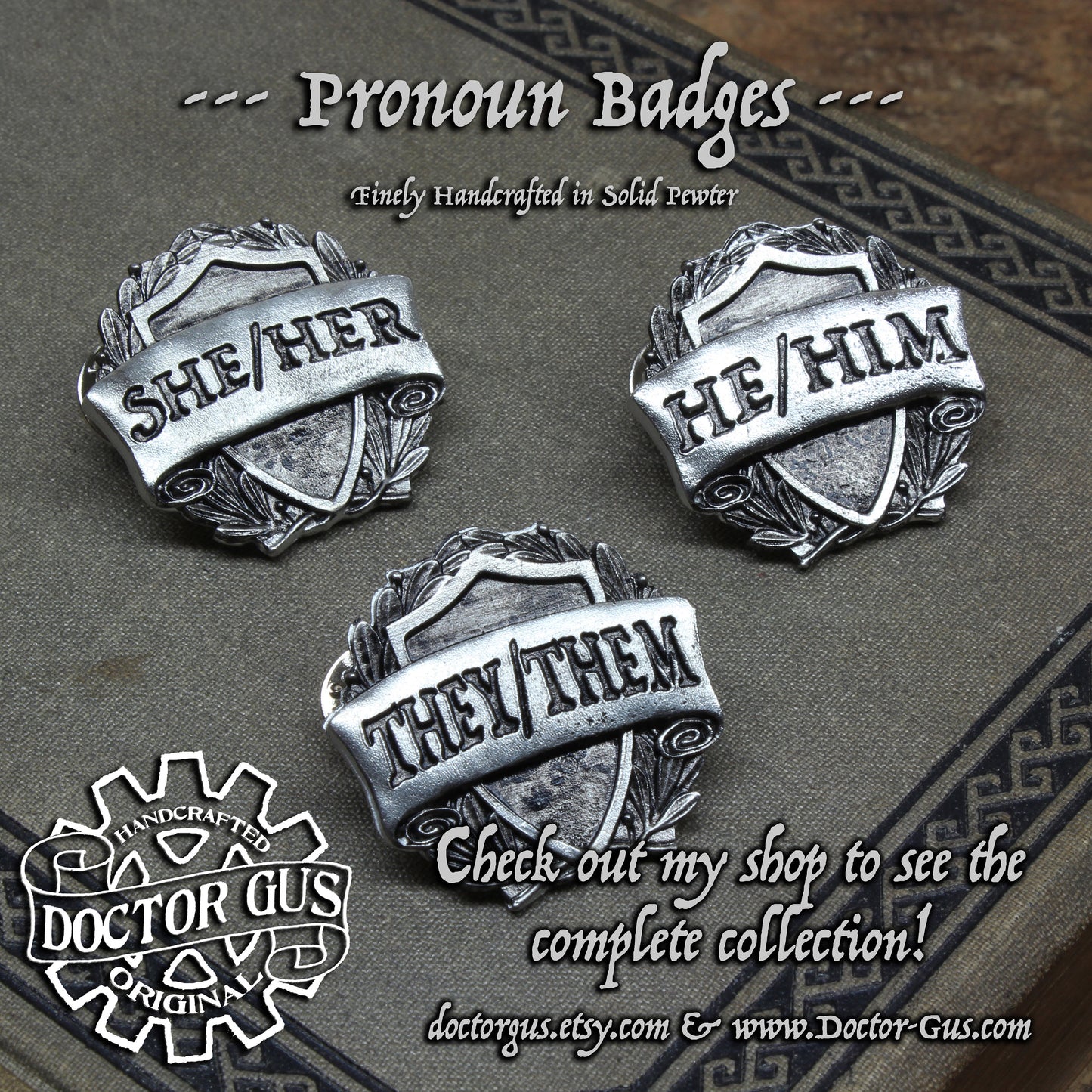 Huzzah Bitches Badge
