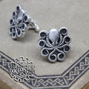 Octopus Cuff Links - Tentacle Cephalopod Accessories by Doctor Gus - Suit and Tie - Men's Gifts - Cthulhu Lovecraft Steampunk Wedding Groom