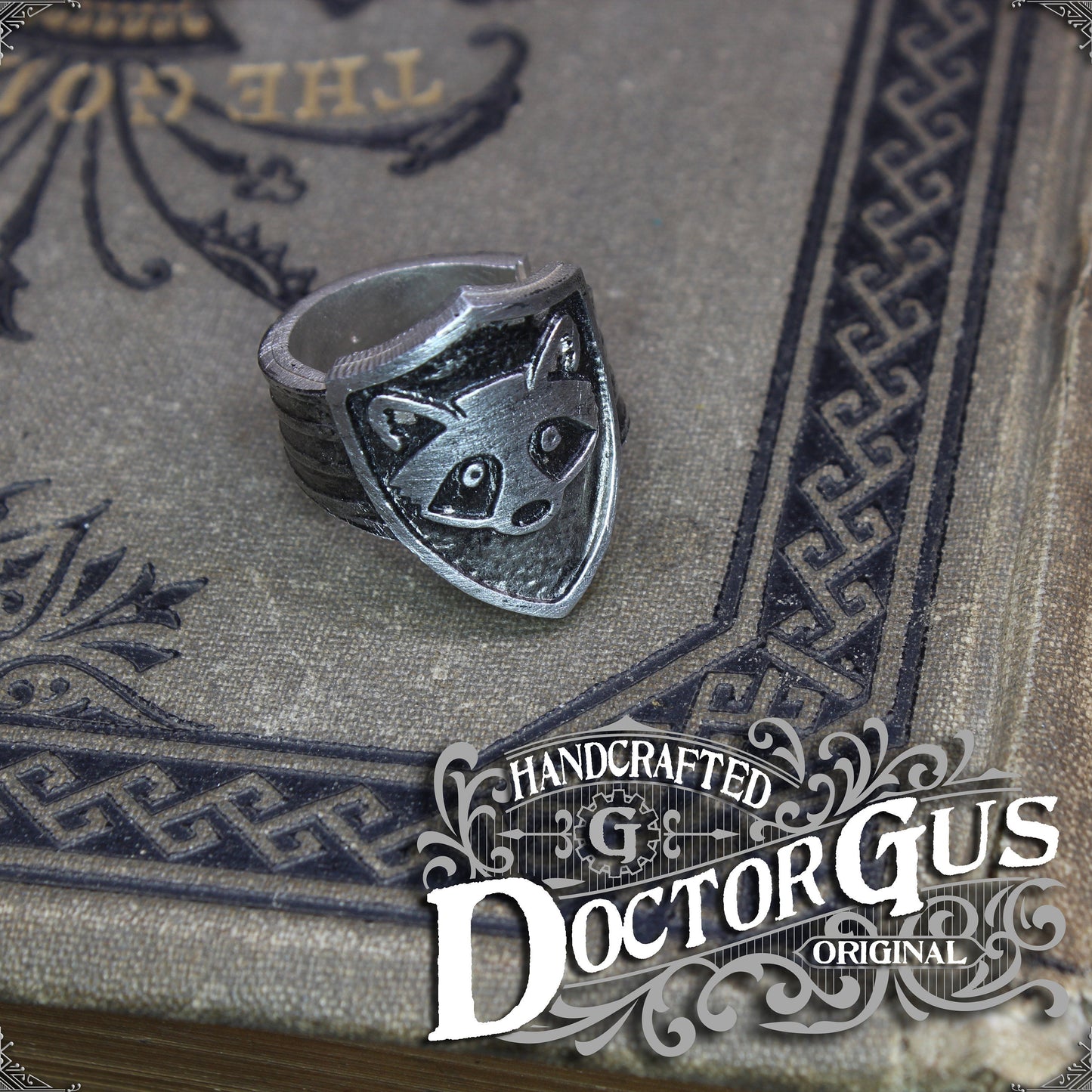 Raccoon Shield Ring