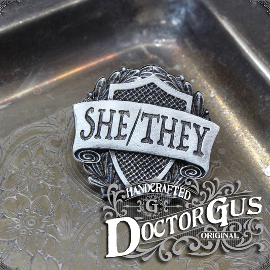 She/They Pronoun Badge