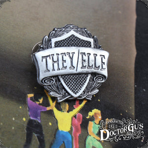 They/Elle Pronoun Badge