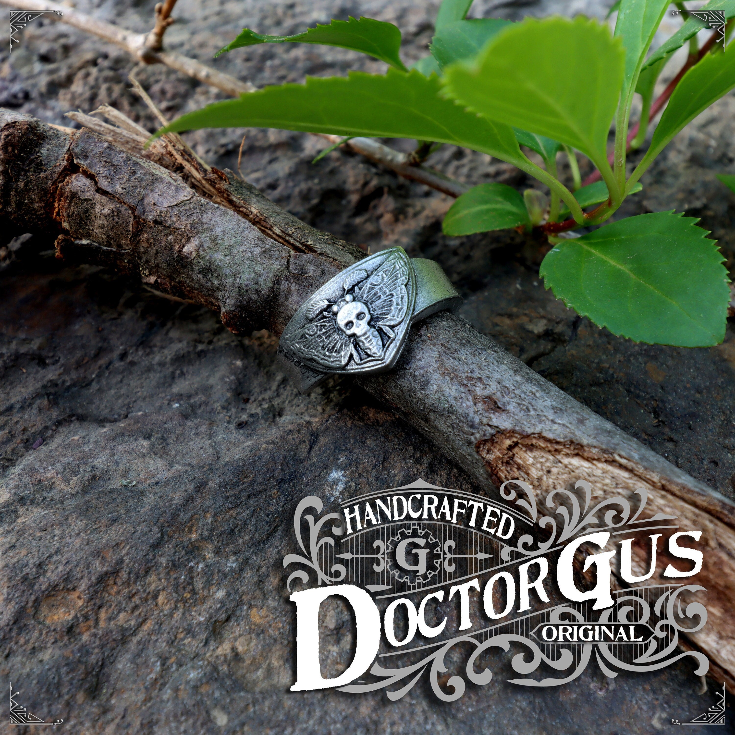 Hawk Moth Rings Death's-head Hawkmoth Ring – Doctor Gus Designs